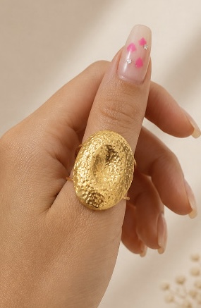 ANILLO OVAL DORADO 