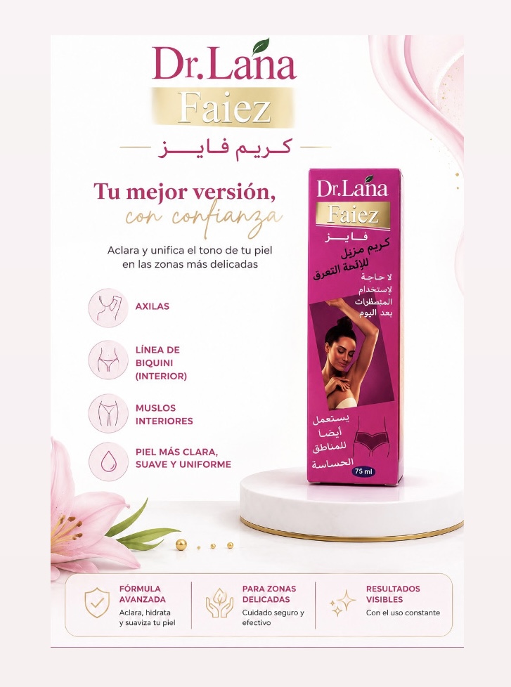 Crema faiez arabe para aclarar zonas de la piel