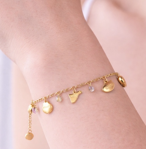 PULSERA DE LAS ISLAS CANARIAS DORADA