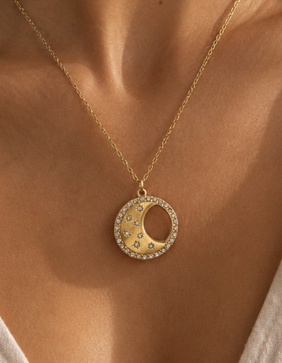 COLLAR LUNAR ACERO INOXIDABLE 100X100