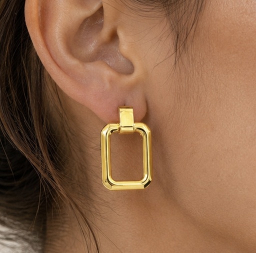 PENDIENTES ECLAT ACERO INOXIDABLE 100X100